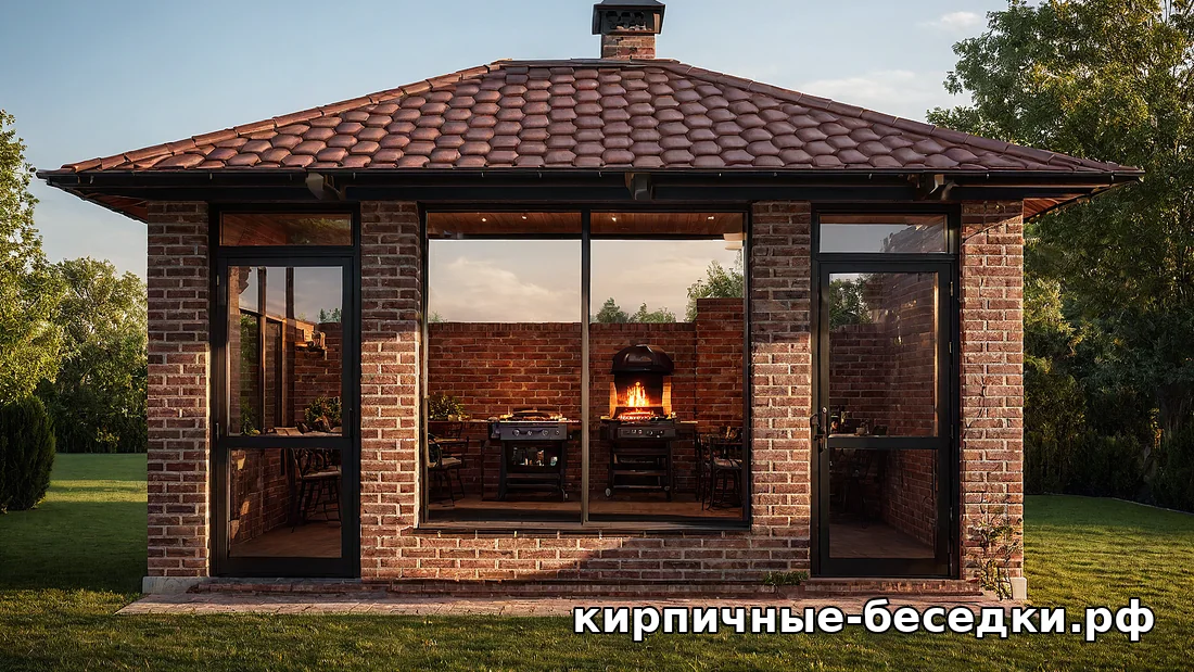Готовая беседка с мангалом под ключ в Подмосковье