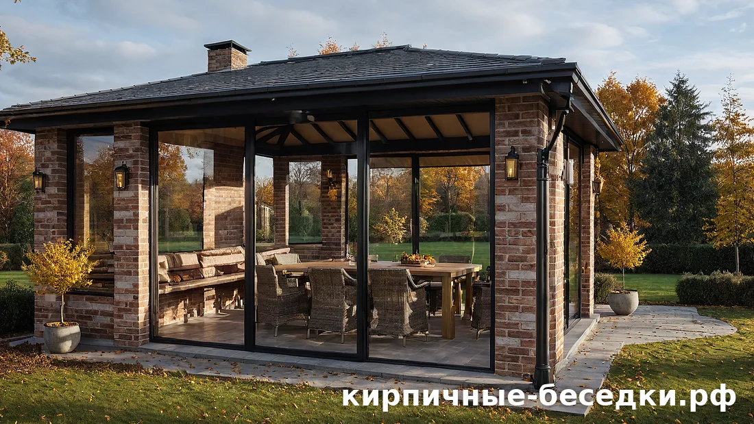 Отопление беседки из кирпича: чем греть и что решают до стройки