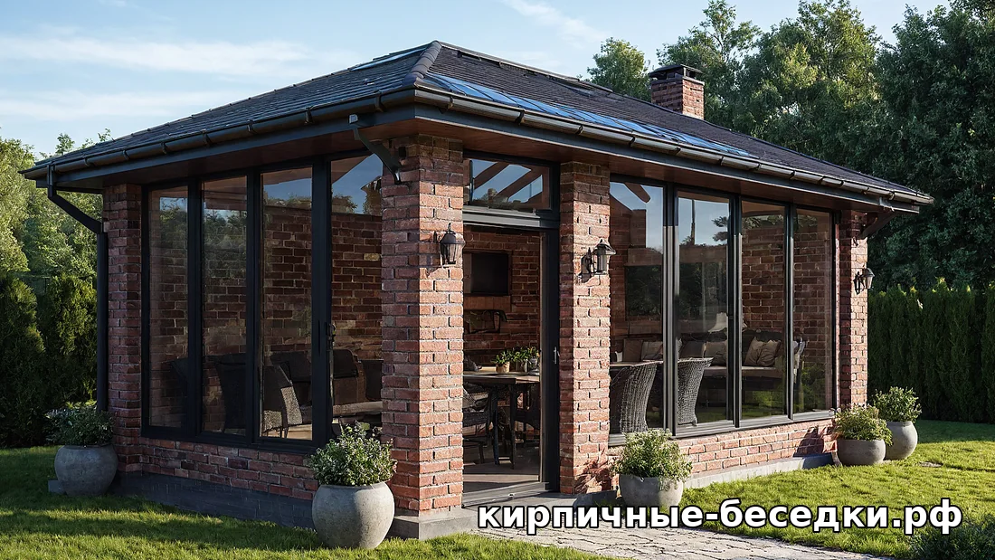 Прозрачная крыша для беседки: когда она уместна, а когда нет