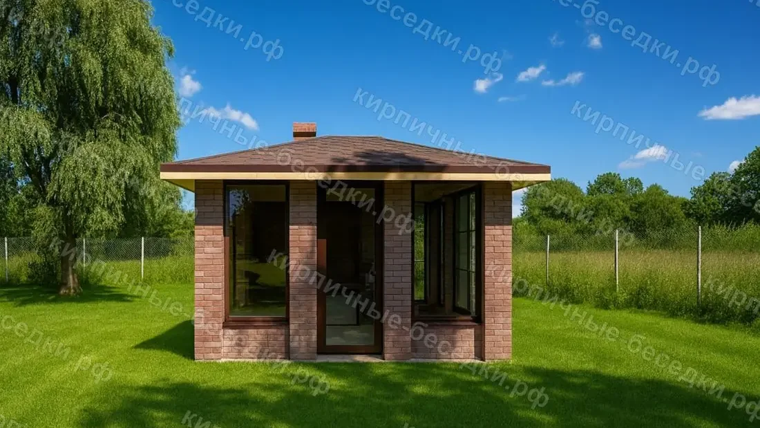 Сколько стоит беседка 4х4 из кирпича под ключ