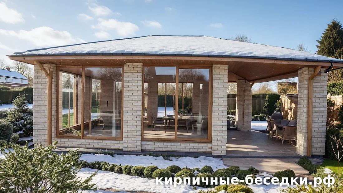 Утепление беседки из кирпича: нужно ли утеплять и что работает вместо